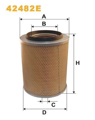 WIX FILTERS Ilmansuodatin 42482E